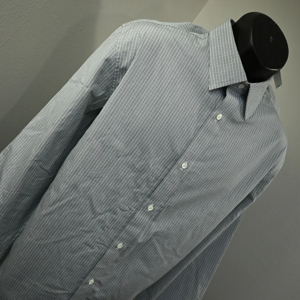 Banana Republic Button Down‎ Men XL NEW Tailored Slim Fit Plaid Long Sleeve